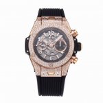 Bbf市面最高版本 Hublot 宇舶表big Bang 大爆炸系列 顶级神器 全新定制恒宝专属unico Hub 自动上链计时机芯 3字位镂空日历环，3字盘6