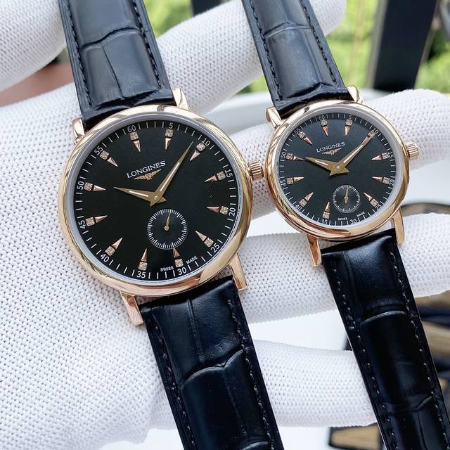 白皮 玫 钢带加20 实物拍摄 品牌 浪琴-Longines 类型 情侣对表 表壳 316精钢 做工优质 表带 进口小牛皮 316精钢