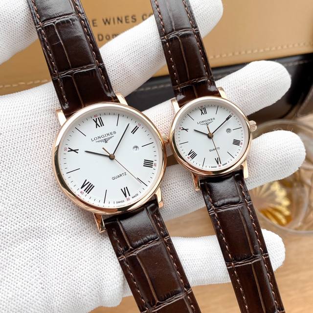 白皮 玫 钢带加20 陶瓷带再加20 实物拍摄 品牌 浪琴-Longines 类型 情侣对表 表壳 316精钢 做工优质 表带 进口小牛