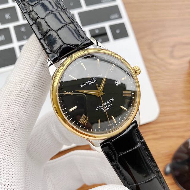 -白壳 金 钢带加20 实物拍摄 品牌 江诗丹顿 -Vacheron Constantin 2023新款 简约大气 超强防水 类型 [酷]男士腕表 表壳 316