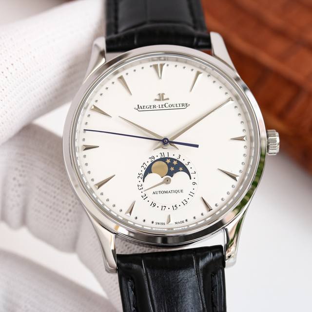 积家jaeger Lecoultre Bd1 大师系列 1362520 月相大师系列 最高版本 市面目前平民性价比最强 稳定率高 市场独家2824机芯 [3D立