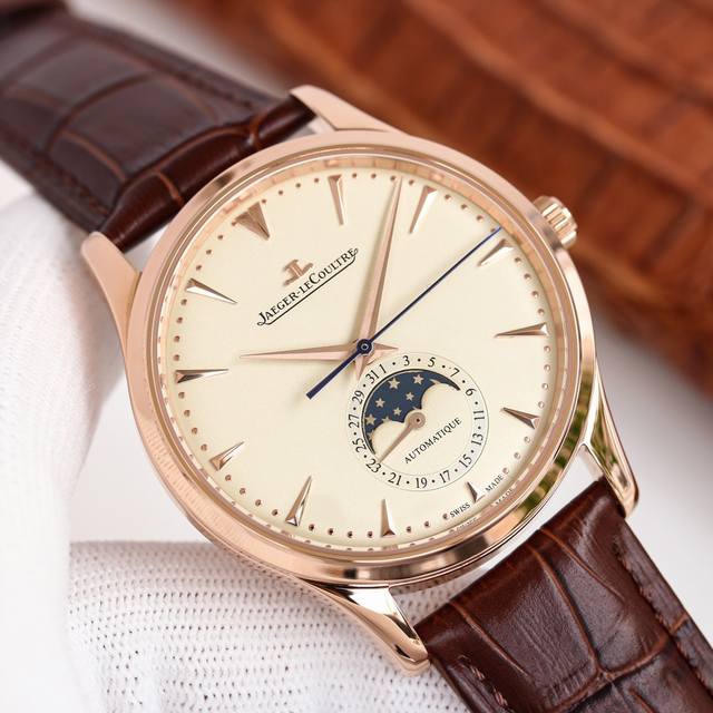 积家jaeger Lecoultre Bd1 大师系列 1362520 月相大师系列 最高版本 市面目前平民性价比最强 稳定率高 市场独家2824机芯 [3D立