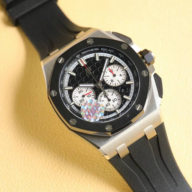 统一 Hbf 最新款爱彼 陶瓷圈口版本爱彼audemars Piguet 皇家橡树离岸型限量多功能计时机械腕表 尺寸44Mm17Mm 圈口 圈口是与原装一致采用