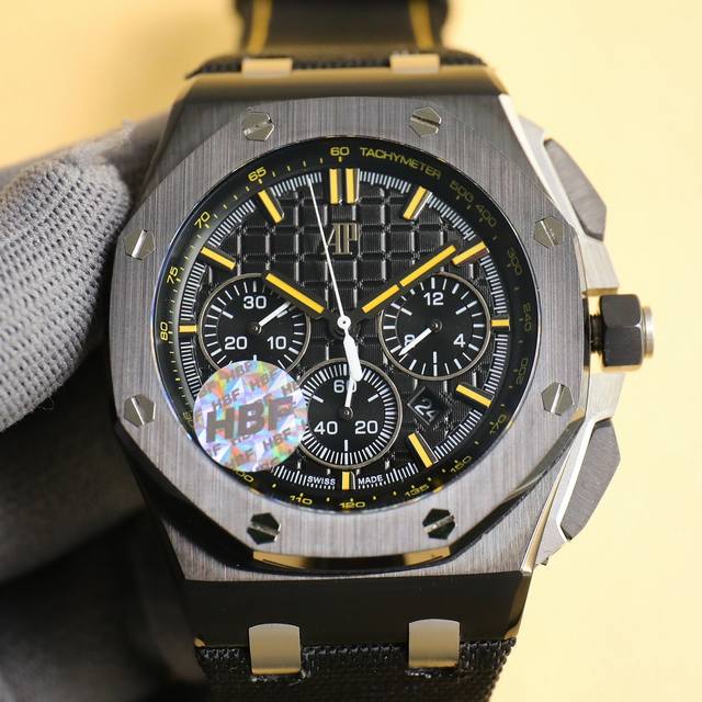 统一 Hbf 最新款爱彼 陶瓷圈口版本爱彼audemars Piguet 皇家橡树离岸型限量多功能计时机械腕表 尺寸44Mm17Mm 圈口 圈口是与原装一致采用