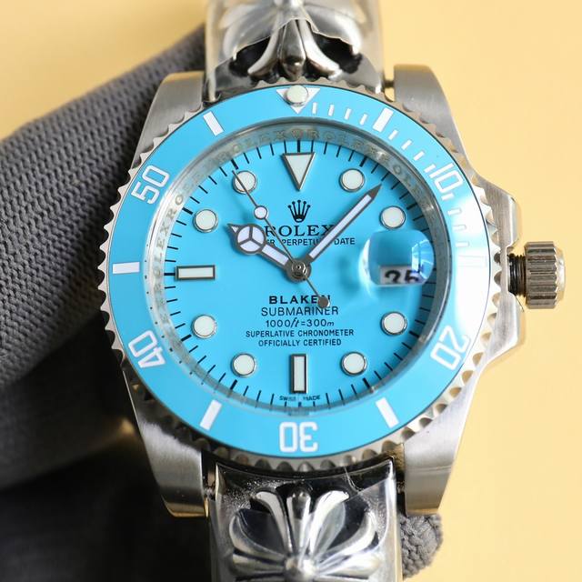 西铁城钢带胶带 克罗心 Bobo新品 劳力士rolex Blaken蒂芙尼水鬼系列 顶级玩物毒货 不喜欢撞款街表水鬼的你 他绝对是你的知音 用劳力士最经典的潜航