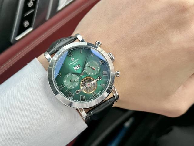 同价 百达翡丽- Patekphilippe精品男士腕表多功能设计 技艺精湛 独具匠心 尊贵大气 绅士风范 采用全自动机械机芯 顶级316精钢表壳 矿物质超强镜