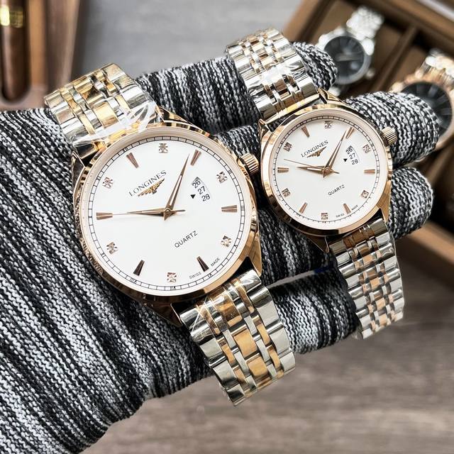 皮带 白壳 金壳 钢带 白壳 金壳 品牌 浪琴 Longines 款式 新款情侣石英腕表 机芯 进口石英-3针机芯 镜面 矿物质玻璃镜面 表壳 316L精钢壳套