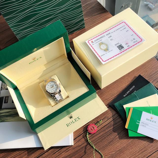 硬货独家首发 Rolex-劳力士日志型 女款36Mm完美尺寸 真正的18K包真金 持gtc中国权威认证证书 百分百真金可验可查询 劳力士日志型系列是经典腕表的典