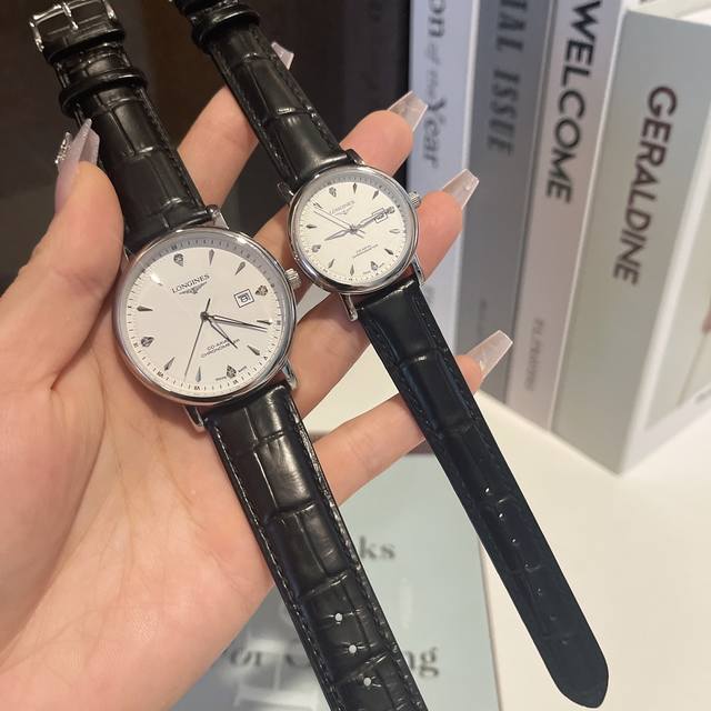 白壳 玫 钢带加20 实物拍摄 品牌 浪琴-Longines 类型 情侣对表 表壳 316精钢 做工优质 表带 进口小牛皮 316精钢 两种可选 机芯 进口石英