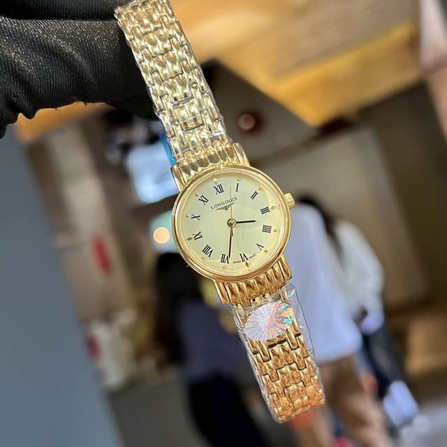 钢带白 金 #中古浪琴小金表 浪琴中古表 Vintage西洋longines简约小金豆 简直太别致了 小尺寸26Mm低调又不失细节的美 表盘刻度也太纤细秀气了吧