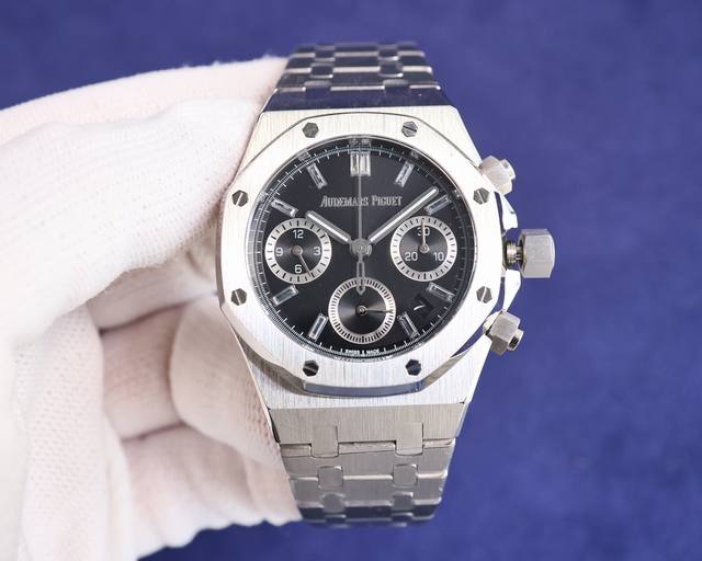 重磅来袭 白 玫 热门爱彼audemars Piguet 目前最高机械机芯版本正品是机械 机械 不要花冤枉钱买了个石英 Ap皇家橡树系列计时腕表 真正一比一原版