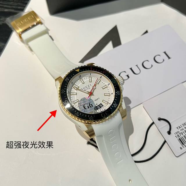 白壳 金壳 升级版 原单品质 值得信赖 古驰 Gucci 新款独家上市 中性石英表 或许你偏爱竞技运动 喜欢将没一次对决视作激情澎湃的冒险 如此有冲劲的性格需要