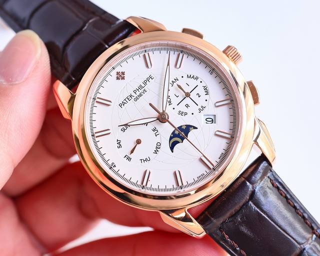 白壳 金壳 大厂品质 高端系列 百达翡丽复杂功能计时系列上市 Patek Philippe 贵族的艺术品 升级版改进 壳身比旧版本更薄 玻璃升级耐磨抗摔 比旧版