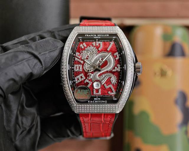 Abf最高品质 新款龙腾v45到货 Franck Muller 法兰克穆勒 Fm Vanguard Yachting V45遊艇系列 44X54 Mm1.表壳