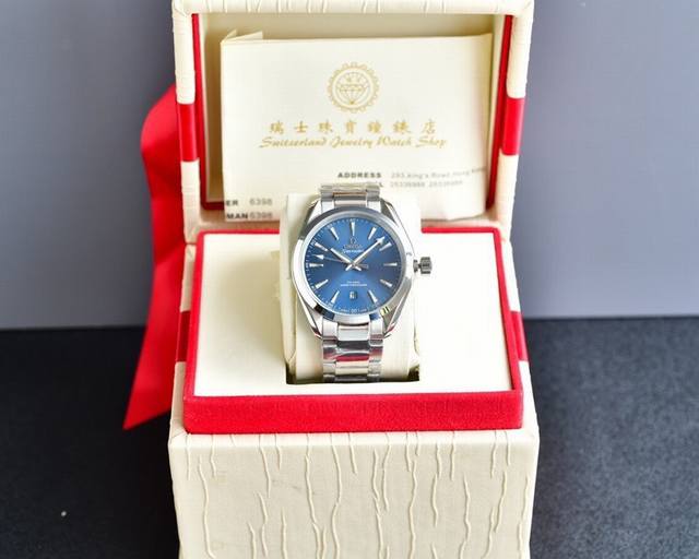 皮带 钢带 今夏最火色彩缤纷 Omega-欧米茄 Seamaster海马系列 Aqua Teera 150米150M腕表 直径4 毫米4 Mm 潜水表 316L