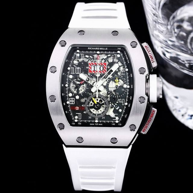 Richard Mille 理查米尔 Rm011-Fm系列 精钢材质打造 还原原装 完美的人体工程学设计相吻合的追求完美的品牌的标志性建筑 Rm 011的每一个