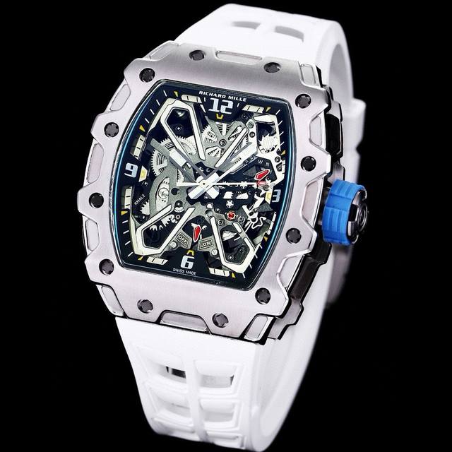 2023最新爆款 全新款到货 Richard Mille 理查米尔 Rm 3 系列 特点 1:此复刻版表壳和底盖釆用高密度进口精钢材料 2:精钢表壳表底和精钢内