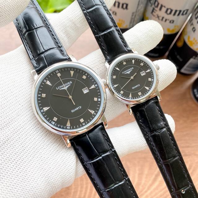 白壳190金壳 钢带20 品牌 浪琴-Longines 类型 情侣腕表 壳套 顶级版316精钢l 表带 进口小牛皮表带 316L精钢表带 机芯 进口石英机芯 镜