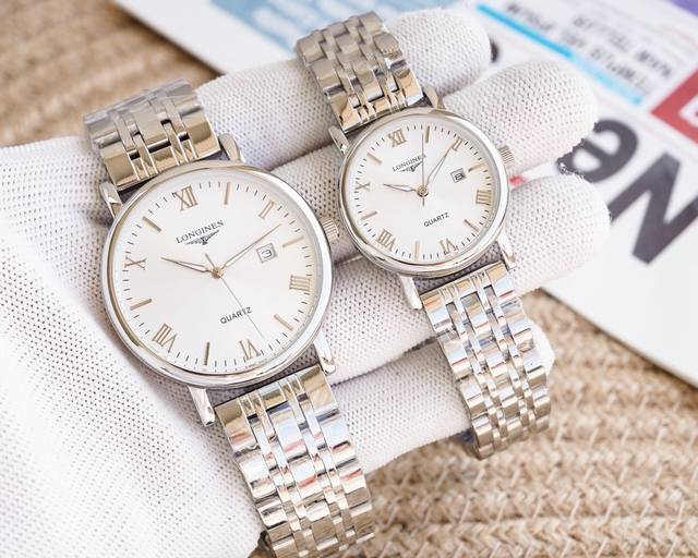 白壳190金壳 钢带20 品牌 浪琴-Longines 类型 情侣腕表 壳套 顶级版316精钢l 表带 进口小牛皮表带 316L精钢表带 机芯 进口石英机芯 镜