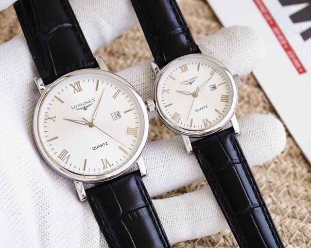 白壳190金壳 钢带20 品牌 浪琴-Longines 类型 情侣腕表 壳套 顶级版316精钢l 表带 进口小牛皮表带 316L精钢表带 机芯 进口石英机芯 镜