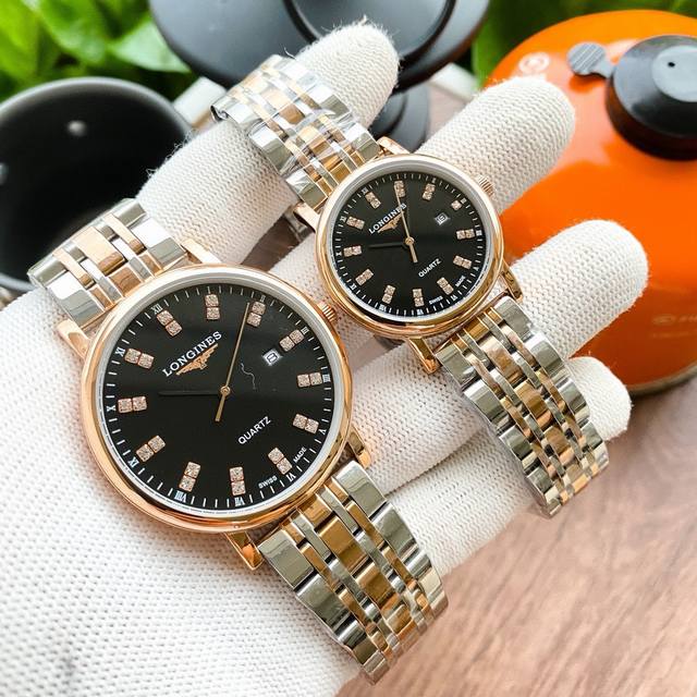 白壳190金壳 钢带20 品牌 浪琴-Longines 类型 情侣腕表 壳套 顶级版316精钢l 表带 进口小牛皮表带 316L精钢表带 机芯 进口石英机芯 镜