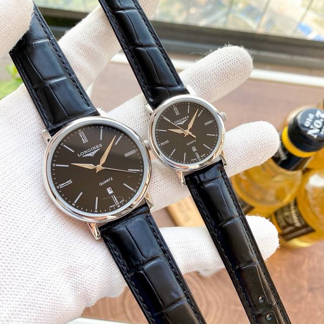 白壳190金壳 钢带20 品牌 浪琴-Longines 类型 情侣腕表 壳套 顶级版316精钢l 表带 进口小牛皮表带 316L精钢表带 机芯 进口石英机芯 镜