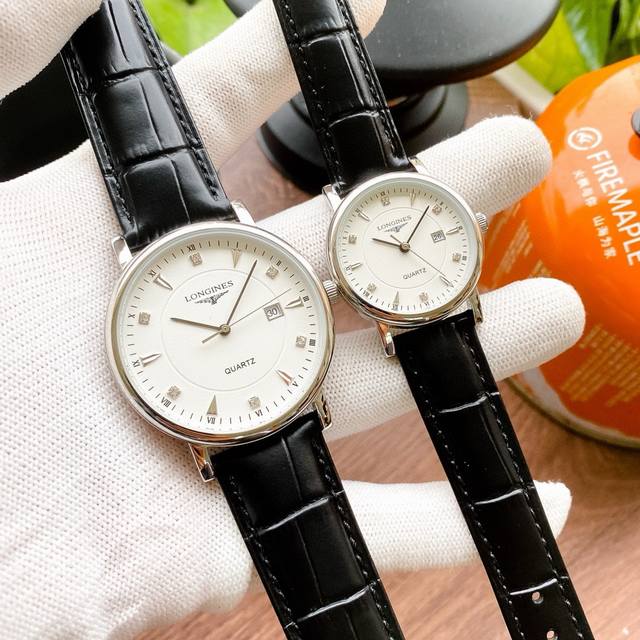 白壳190金壳 钢带20 品牌 浪琴-Longines 类型 情侣腕表 壳套 顶级版316精钢l 表带 进口小牛皮表带 316L精钢表带 机芯 进口石英机芯 镜