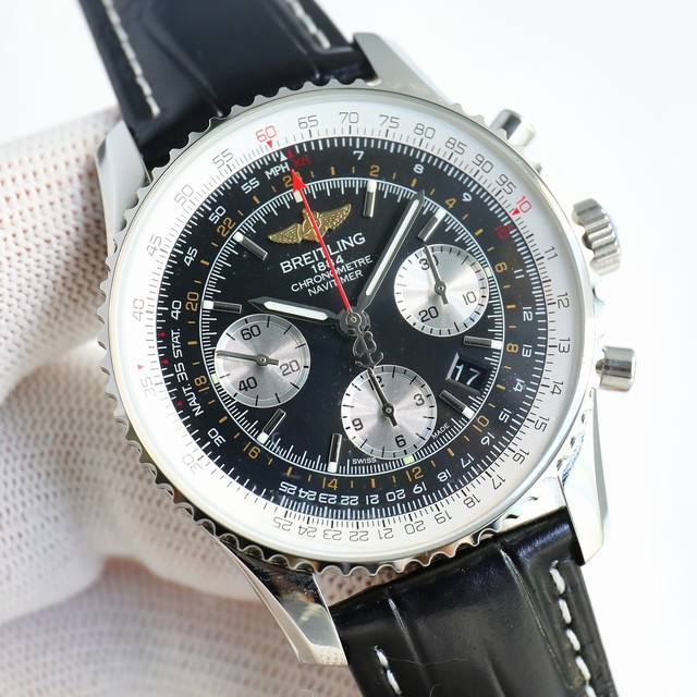 Sj出品 百年灵 全新航空计时 Rw2 腕表 Navitimer 问世70周年 百年灵以大胆色彩焕新演绎经典腕表 尺寸43Mm 迭代款无疑是地道的航空计时腕表