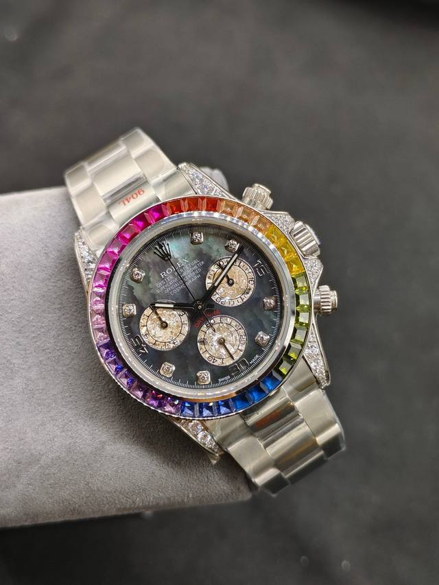 Sj出品 劳力士 Rolex 迪通拿系列 宇宙计时型迪通拿40系列 904精钢1采用天然藏青贝母面双重真铂金小眼 每一张都精挑细选 秒杀其它现有版本的细节和做工