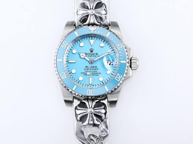 Sj出品 钢带胶带 克罗心 日本机100 新品 劳力士 Rolex X43 水鬼系列 Blaken蒂芙尼水鬼系列 顶级玩物毒货 不喜欢撞款街表水鬼的你 他绝对是