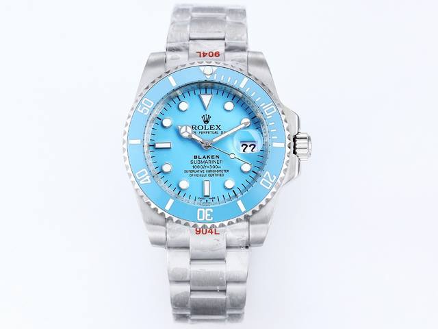 Sj出品 钢带胶带 克罗心 日本机100 新品 劳力士 Rolex X43 水鬼系列 Blaken蒂芙尼水鬼系列 顶级玩物毒货 不喜欢撞款街表水鬼的你 他绝对是