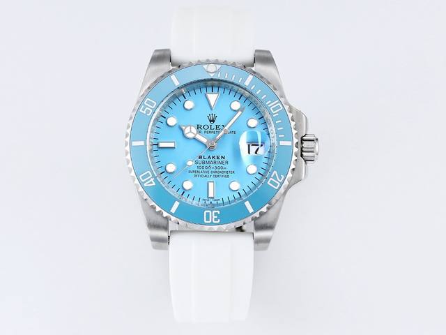 Sj出品 钢带胶带 克罗心 日本机100 新品 劳力士 Rolex X43 水鬼系列 Blaken蒂芙尼水鬼系列 顶级玩物毒货 不喜欢撞款街表水鬼的你 他绝对是