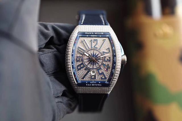 Abf完美v3真丁版 Franck Muller 法穆兰 Vanguard V45 满天星面 完美升级 1. 字面所有字丁 采用以原装1:1 高度结构开模 以平