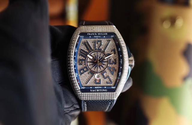 Abf完美v3真丁版 Franck Muller 法穆兰 Vanguard V45 满天星面 完美升级 1. 字面所有字丁 采用以原装1:1 高度结构开模 以平