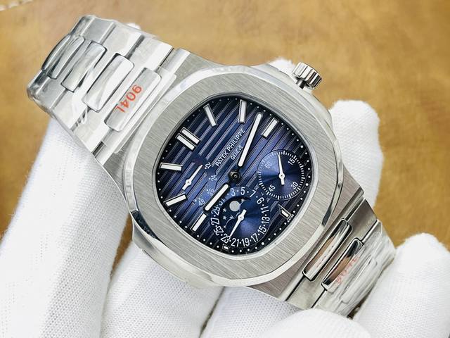 Factory2023墙裂推荐 市场最高版本 V5升级超薄版 百达.翡丽patekphilippe运动系列 鹦鹉螺 5724 霸道总裁 升级超薄版珍珠陀 细节方