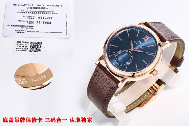 Sj出品 Iwc 万国 首推 柏涛菲诺系列 Iw359201 R28 Iwc 两针半机械腕表 指针式日历功能 最受欢迎的简洁 优雅 大气的正装风范手表 6字位表