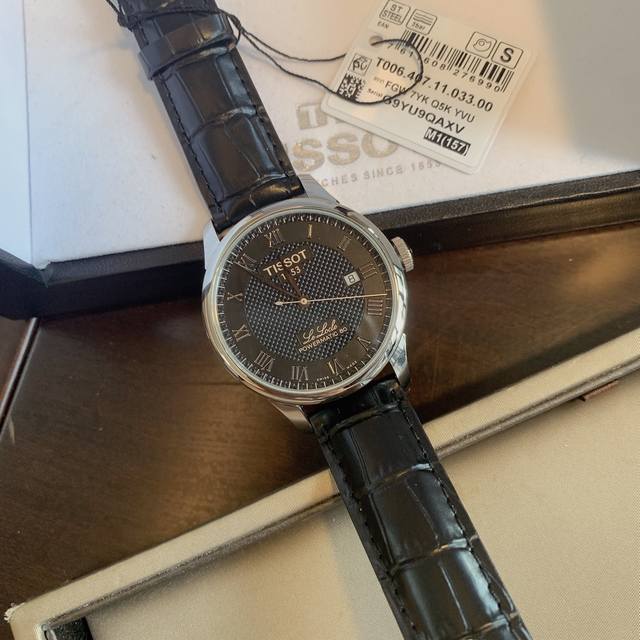 原单品质 Tissot 天梭 Z2 型号：T006.407.1 33.00 力洛克系列 钢带黑面数字机械男装瑞士 2824机芯 蓝宝石玻璃 316精钢，表盘直径