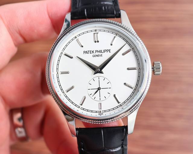 白壳 玫金 百达翡丽两针半机械 百达翡丽 Patek Philippe Vc1 精品男士腕表，经典二针半设计，尊贵大气，绅士风范，卓越品质，热卖全城。采用全自动