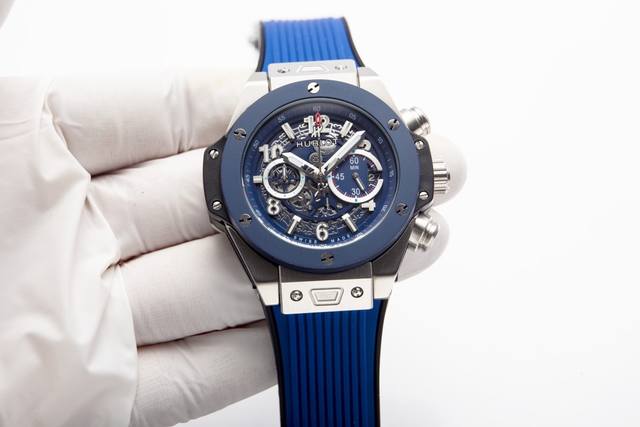 白光 黑玫蓝20. 钻30. 宇舶 恒宝hublot Big Bang 系列441.0E.2010.Rw.1104 1：1复刻原版字面，非市面版本字面 男士