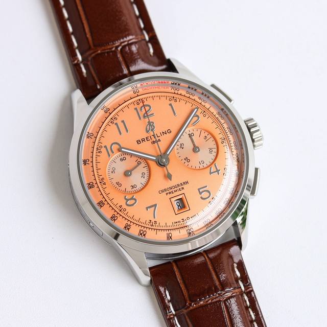 顶级复刻 Tw新品 百年灵 璞雅b01计时腕表premier B01 Chronograph 吴彦祖同款 Bn5 材质 316L精钢 直径 42毫米 厚度 13