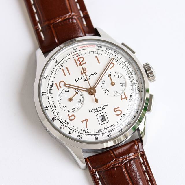 顶级复刻 Tw新品 百年灵 璞雅b01计时腕表premier B01 Chronograph 吴彦祖同款 Bn5 材质 316L精钢 直径 42毫米 厚度 13