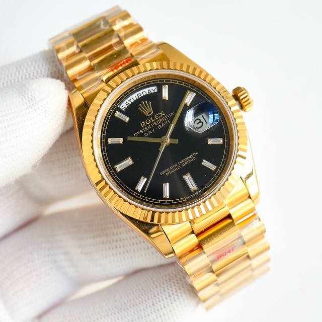 顶级复刻 白壳 全金 钻50 新款震撼发布 Rolex 劳力士 Ea1 日志 36Mm宝石盘系列腕表， 完美复刻另一个新高度，让你过目不忘！ 腕表尺寸36Mmx