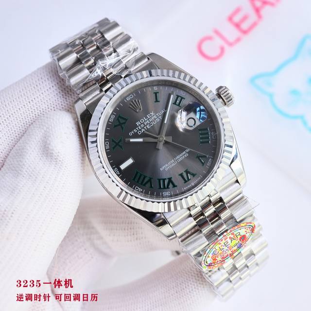 顶级复刻 白壳 金壳 钻50 Clean厂 C厂 劳力士 Rolex 日志系列 Ea1 最新推出，定制版一表一码，热门款式 直径 36Mm日志 3235机 ①: