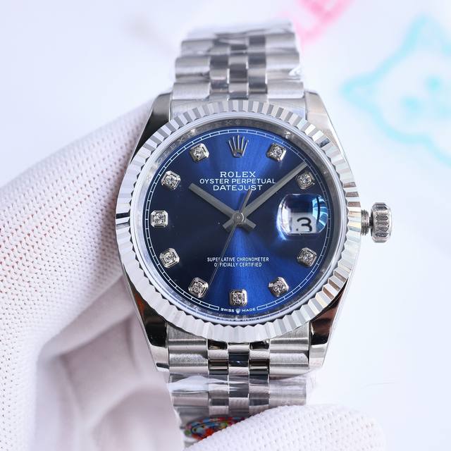 顶级复刻 白壳 金壳 钻50 Clean厂 C厂 劳力士 Rolex 日志系列 Ea1 最新推出，定制版一表一码，热门款式 直径 36Mm日志 3235机 ①: