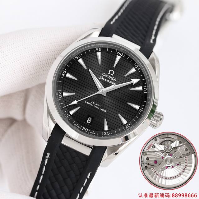 顶级复刻 Oms 欧米茄 Omega 海马系列 150 Lx3 强势来袭，采用独家专用8500黑色摆轮机芯，摆幅28800，双卜双面镀蓝蓝宝石玻璃， 钢带通用原