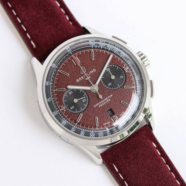 顶级复刻 Tw新品 百年灵 璞雅b01计时腕表premier B01 Chronograph 吴彦祖同款 Bn5 材质 316L精钢 直径 42毫米 厚度 13