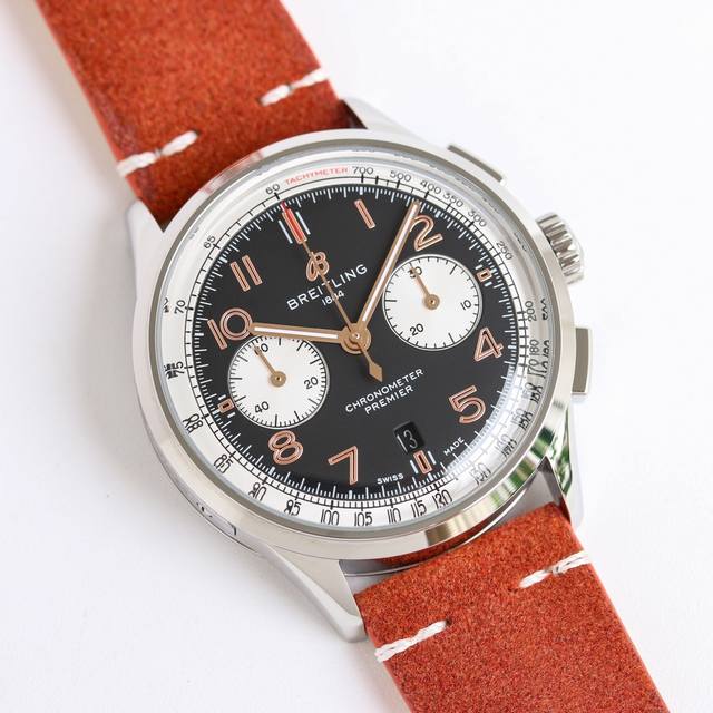 顶级复刻 Tw新品 百年灵 璞雅b01计时腕表premier B01 Chronograph 吴彦祖同款 Bn5 材质 316L精钢 直径 42毫米 厚度 13