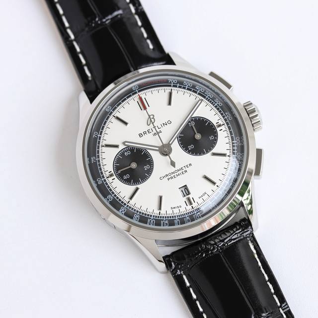 顶级复刻 Tw新品 百年灵 璞雅b01计时腕表premier B01 Chronograph 吴彦祖同款 Bn5 材质 316L精钢 直径 42毫米 厚度 13