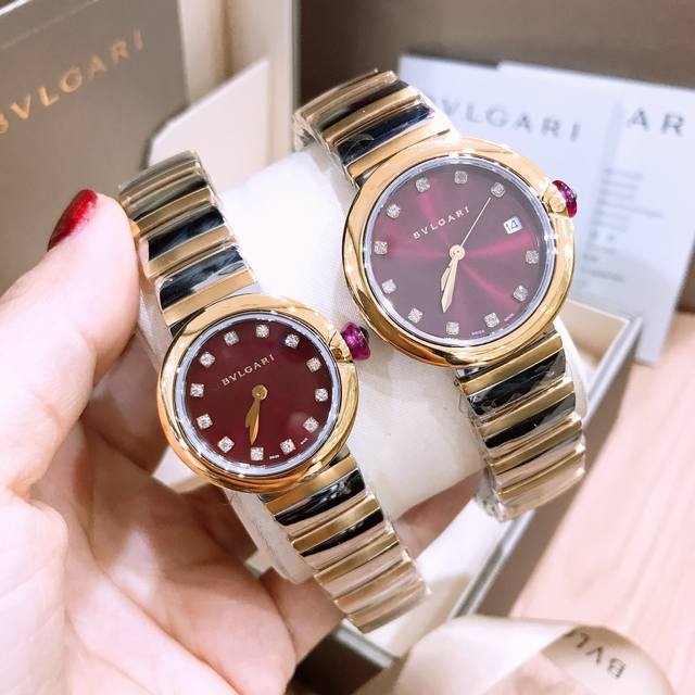 白光 ，金光 钻圈+30 Bv小号28Mm 中号33Mm Bvlgari 宝格丽 Lvcea系列新款女士腕表，这是女神专属的唯美单品，高贵奢华而内敛，百搭神器又