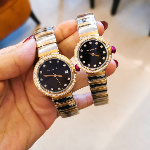 白光 ，金光 钻圈+30 Bv小号28Mm 中号33Mm Bvlgari 宝格丽 Lvcea系列新款女士腕表，这是女神专属的唯美单品，高贵奢华而内敛，百搭神器又